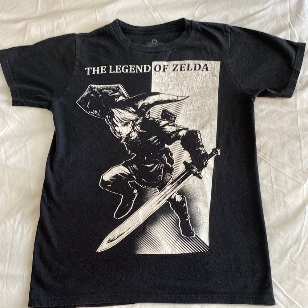 The Legend of Zelda Black Graphic T-Shirt